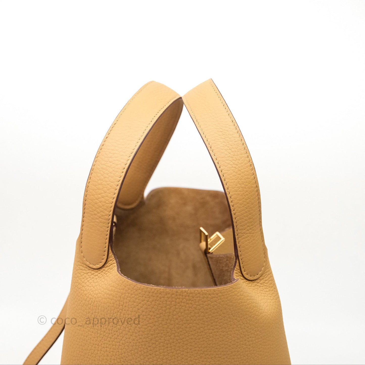 Hermès Picotin 22 Biscuit 48 Clemence Gold Hardware