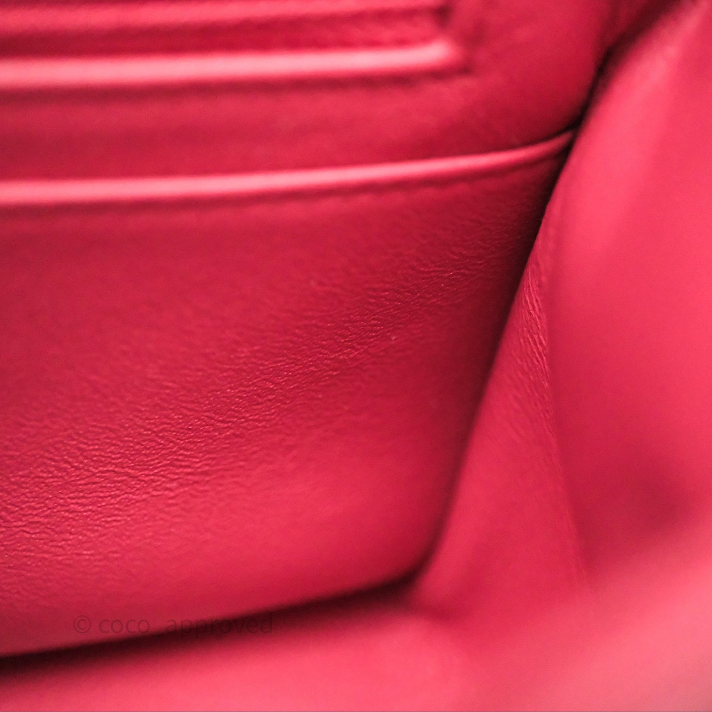 Chanel Quilted Mini Square Pink Caviar Gold Hardware