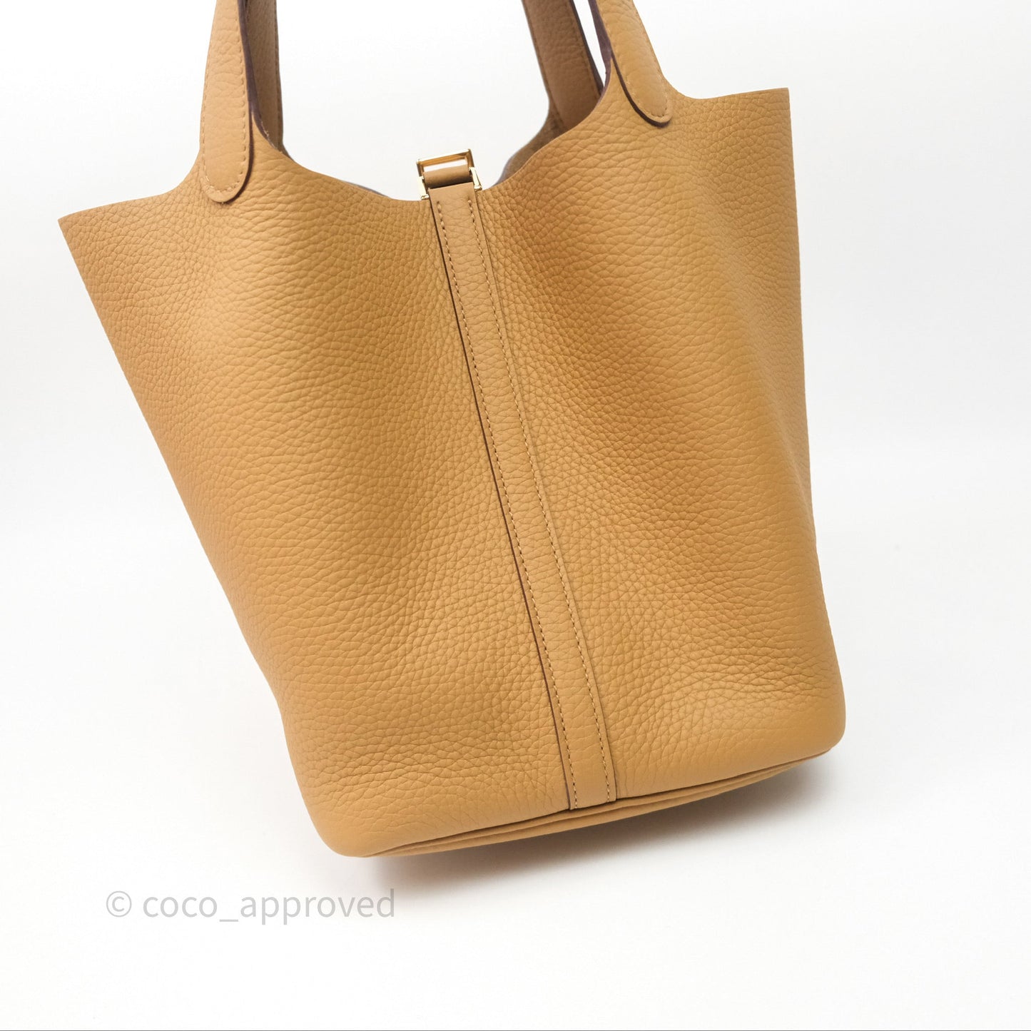 Hermès Picotin 22 Biscuit 48 Clemence Gold Hardware