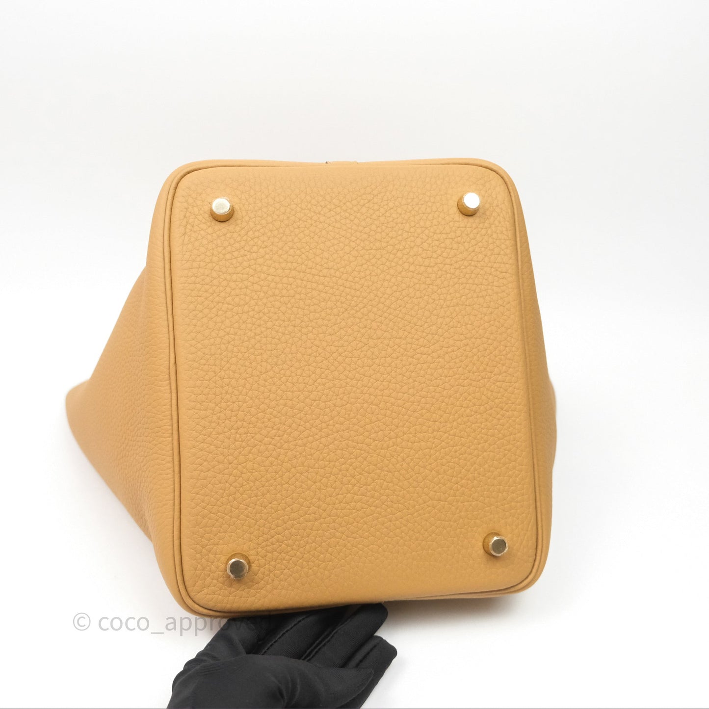 Hermès Picotin 22 Biscuit 48 Clemence Gold Hardware
