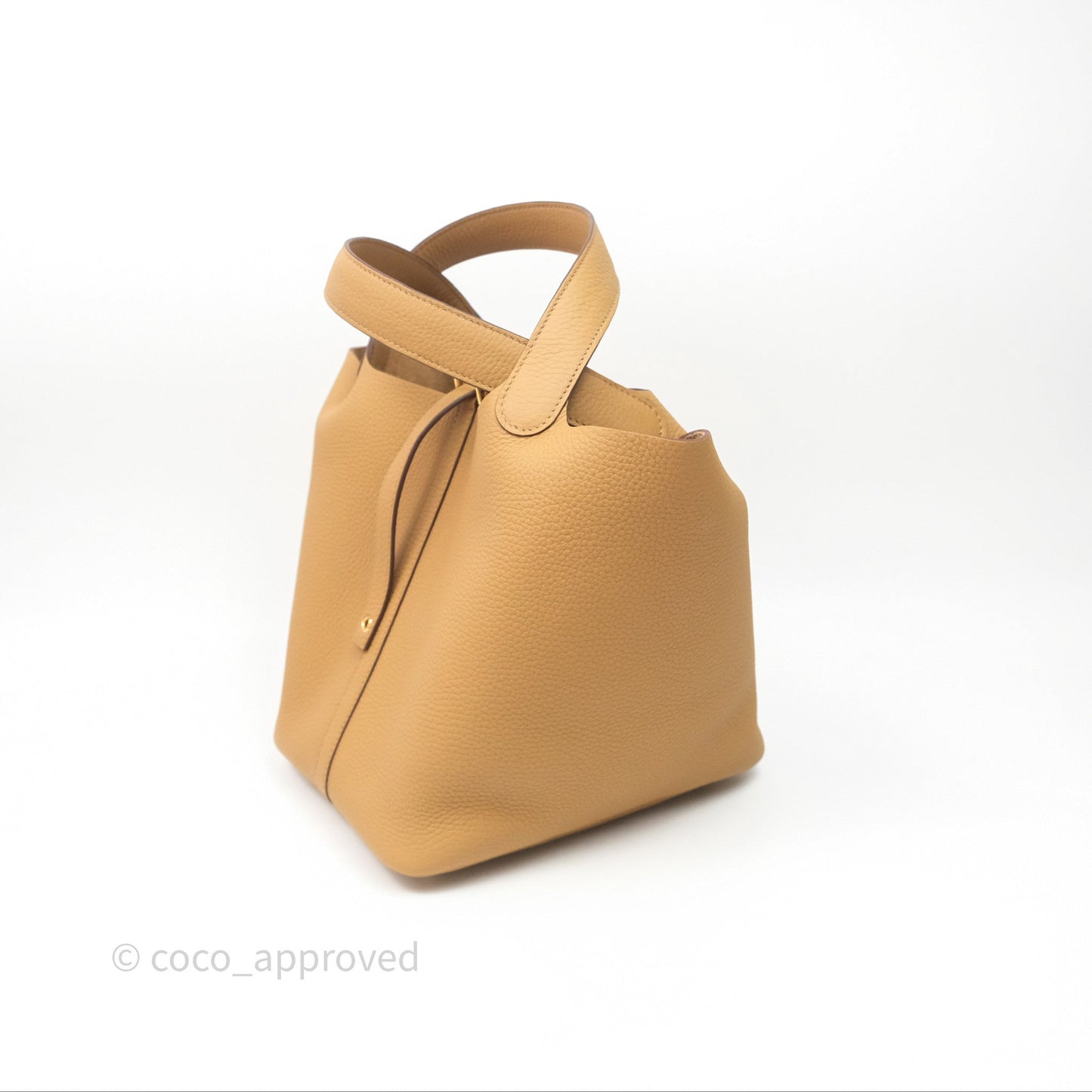 Hermès Picotin 22 Biscuit 48 Clemence Gold Hardware