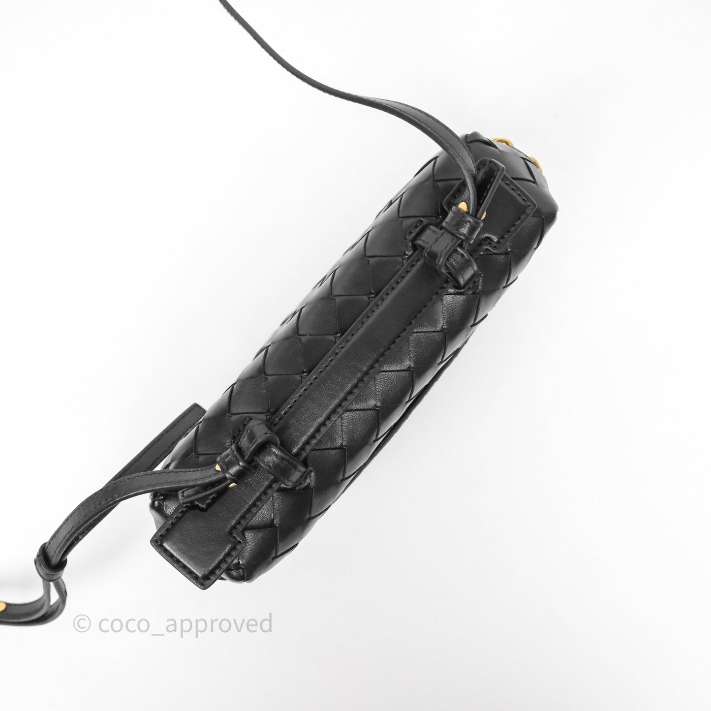 Bottega Veneta Bang Bang Vanity Case Black Intrecciato Calfskin