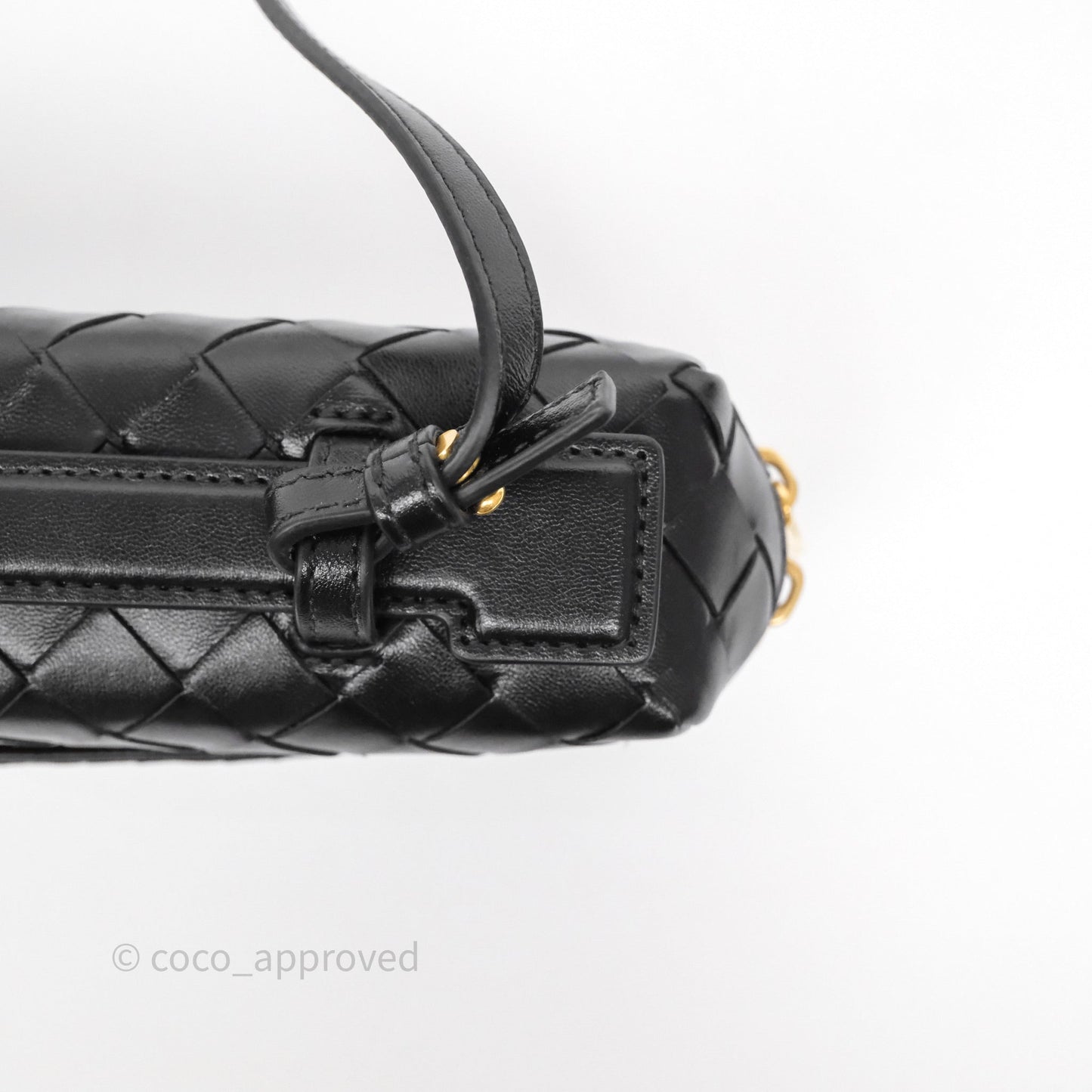 Bottega Veneta Bang Bang Vanity Case Black Intrecciato Calfskin