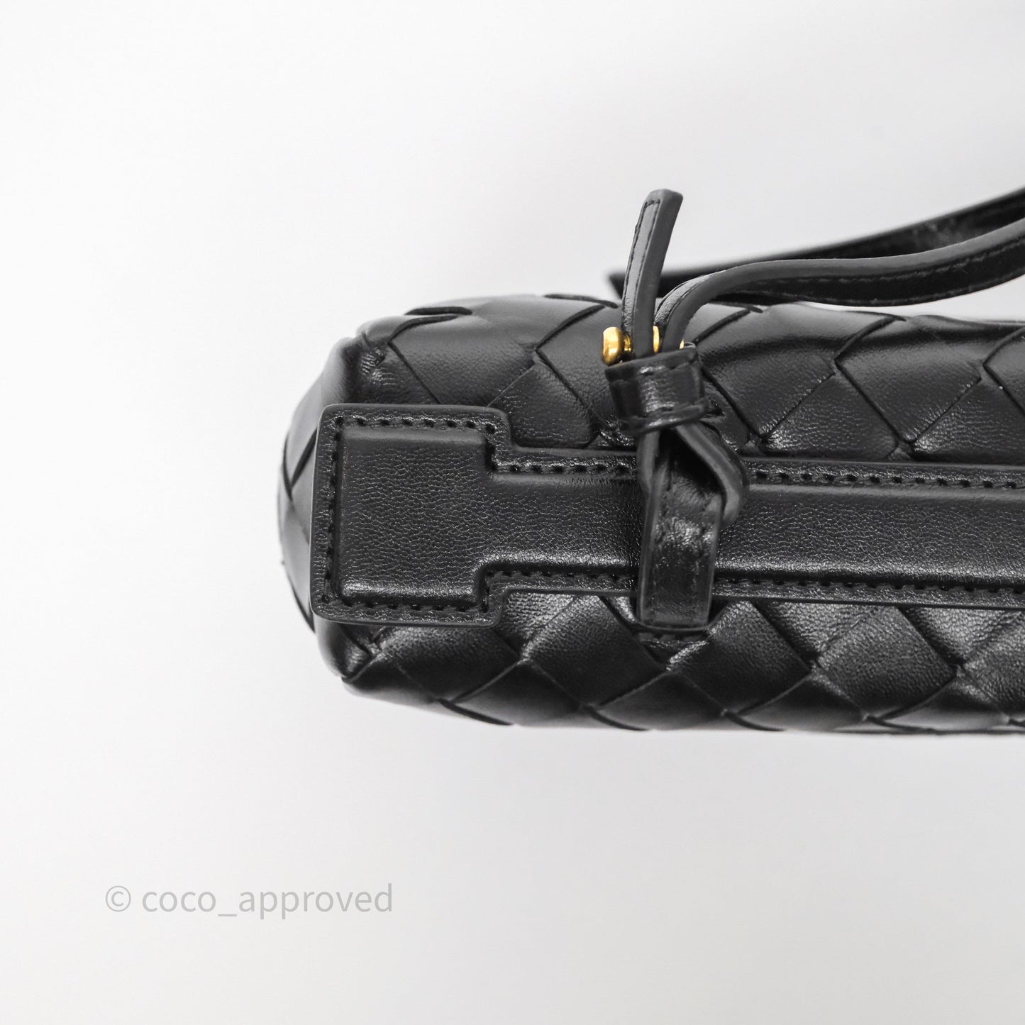 Bottega Veneta Bang Bang Vanity Case Black Intrecciato Calfskin