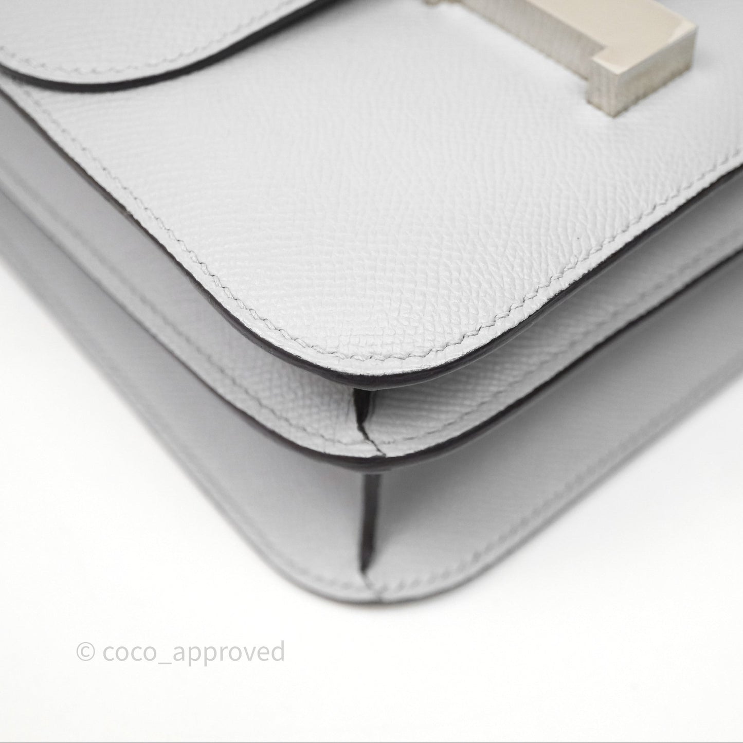 Hermès Constance 24 Gris Mouette 4Z Epsom Palladium Hardware