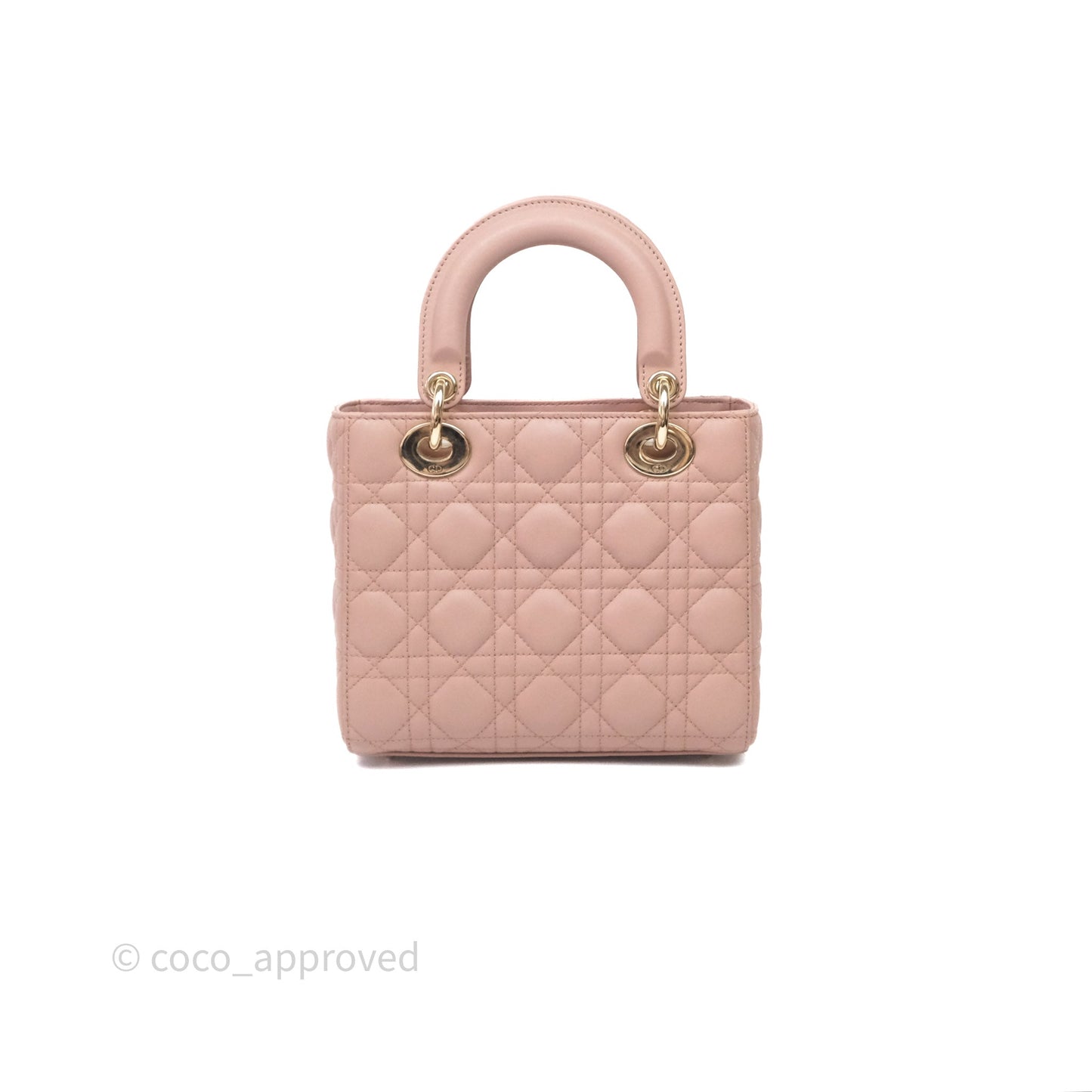 Christian Dior Small Lady Dior My ABCDior Bag Blush Cannage Lambskin