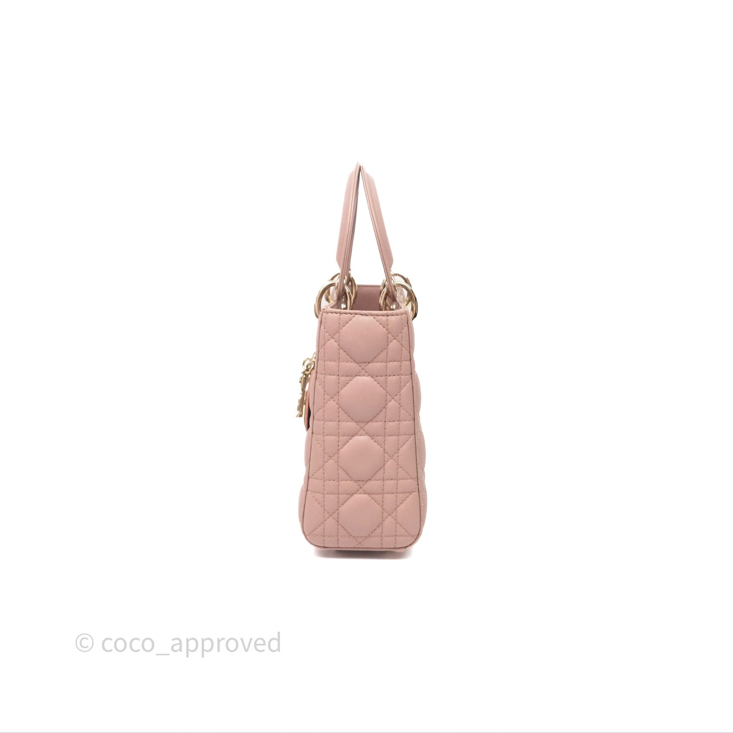 Christian Dior Small Lady Dior My ABCDior Bag Blush Cannage Lambskin