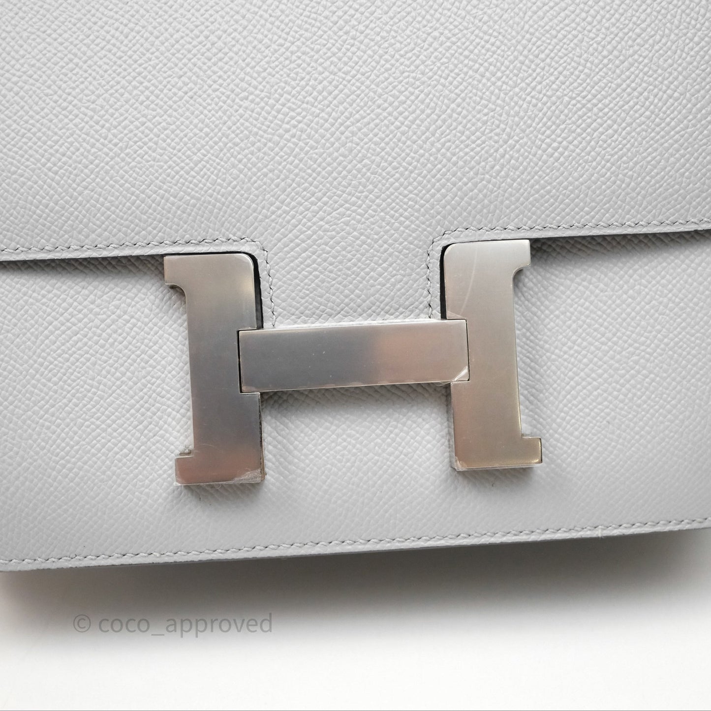 Hermès Constance 24 Gris Mouette 4Z Epsom Palladium Hardware