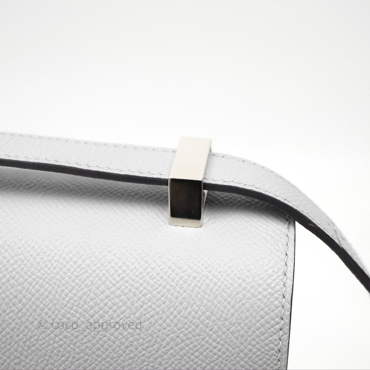 Hermès Constance 24 Gris Mouette 4Z Epsom Palladium Hardware
