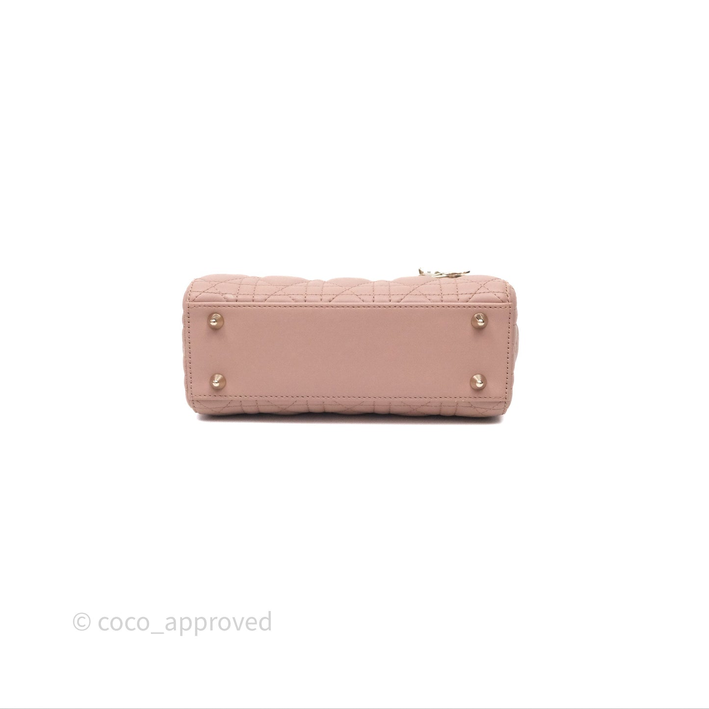 Christian Dior Small Lady Dior My ABCDior Bag Blush Cannage Lambskin