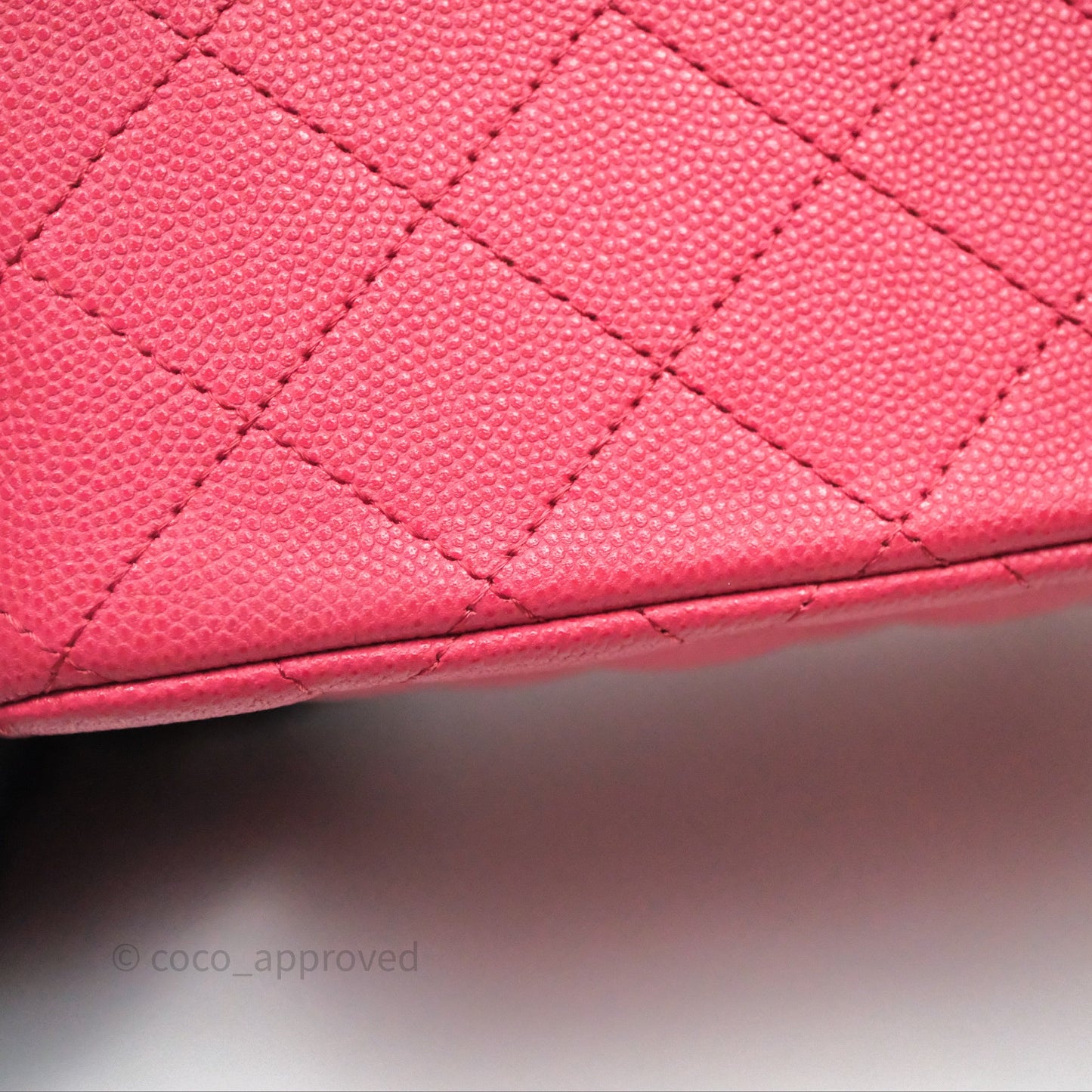 Chanel Quilted Mini Square Pink Caviar Gold Hardware