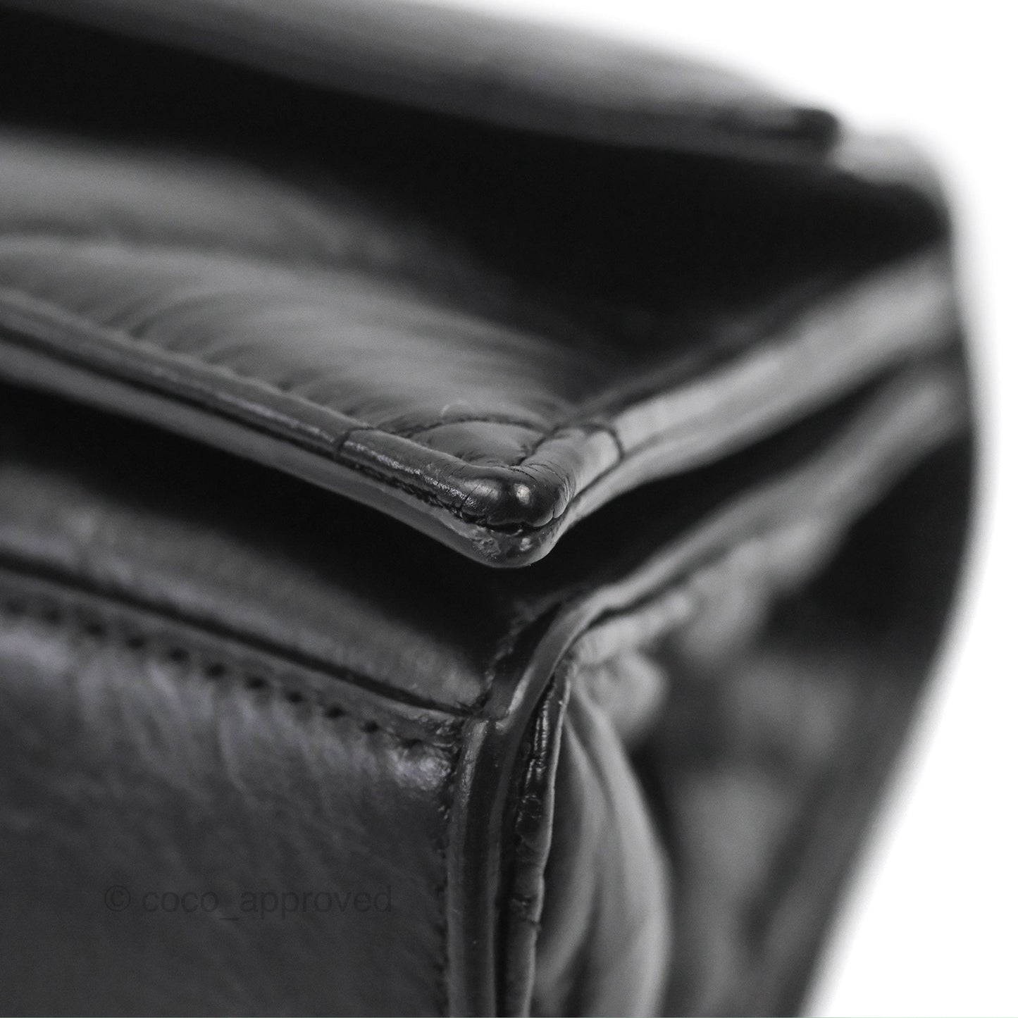 Balenciaga Small Crush Chain Bag Quilted Black Calfskin Black Matte Hardware