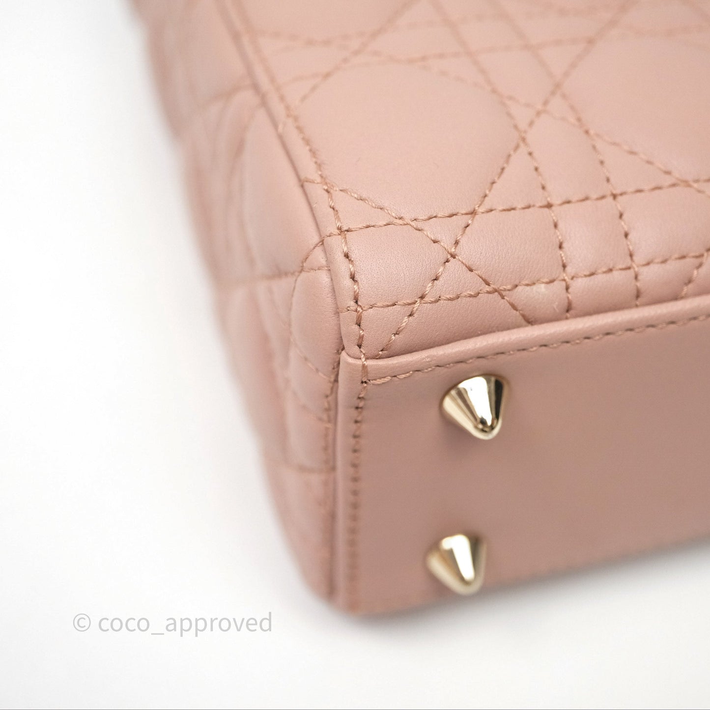 Christian Dior Small Lady Dior My ABCDior Bag Blush Cannage Lambskin
