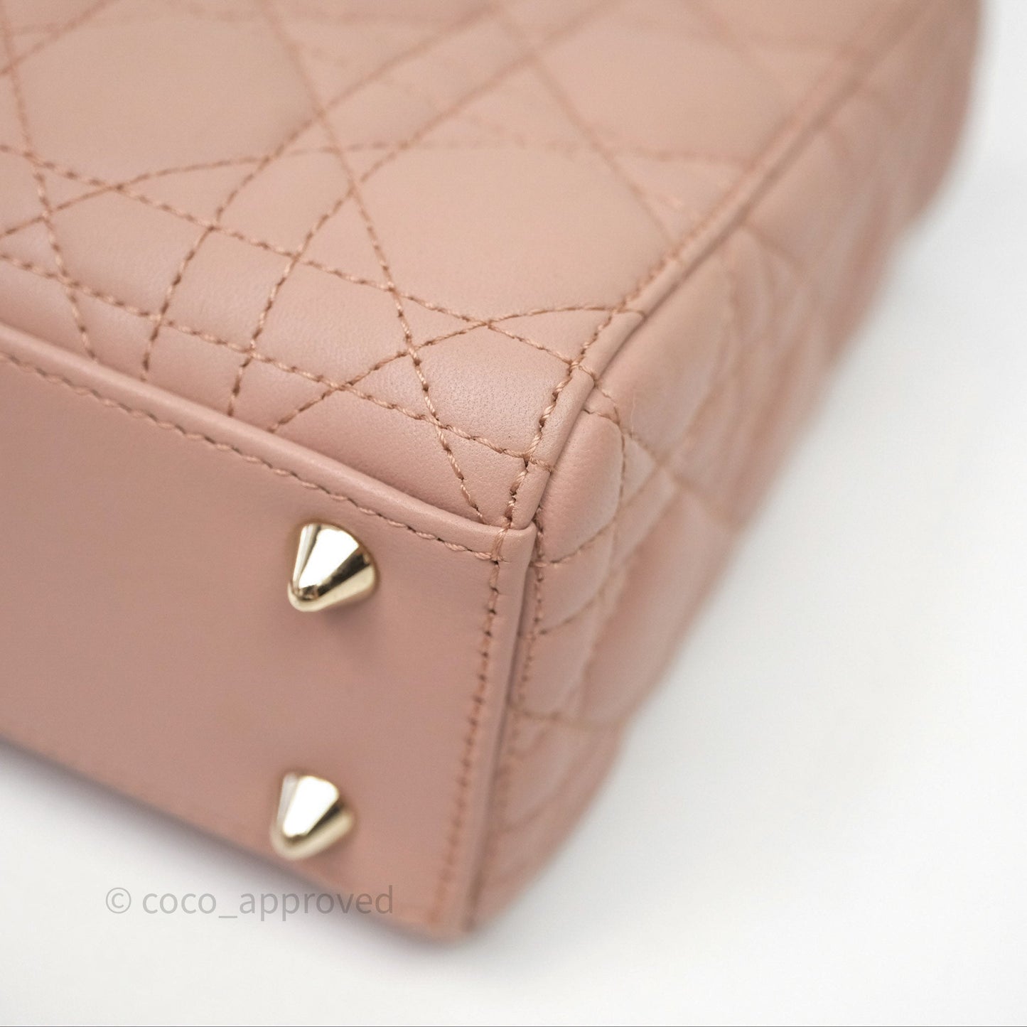 Christian Dior Small Lady Dior My ABCDior Bag Blush Cannage Lambskin