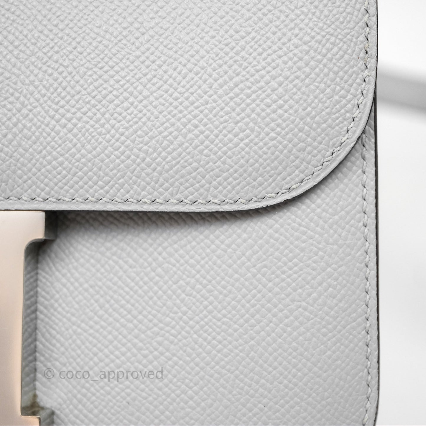 Hermès Constance 24 Gris Mouette 4Z Epsom Palladium Hardware