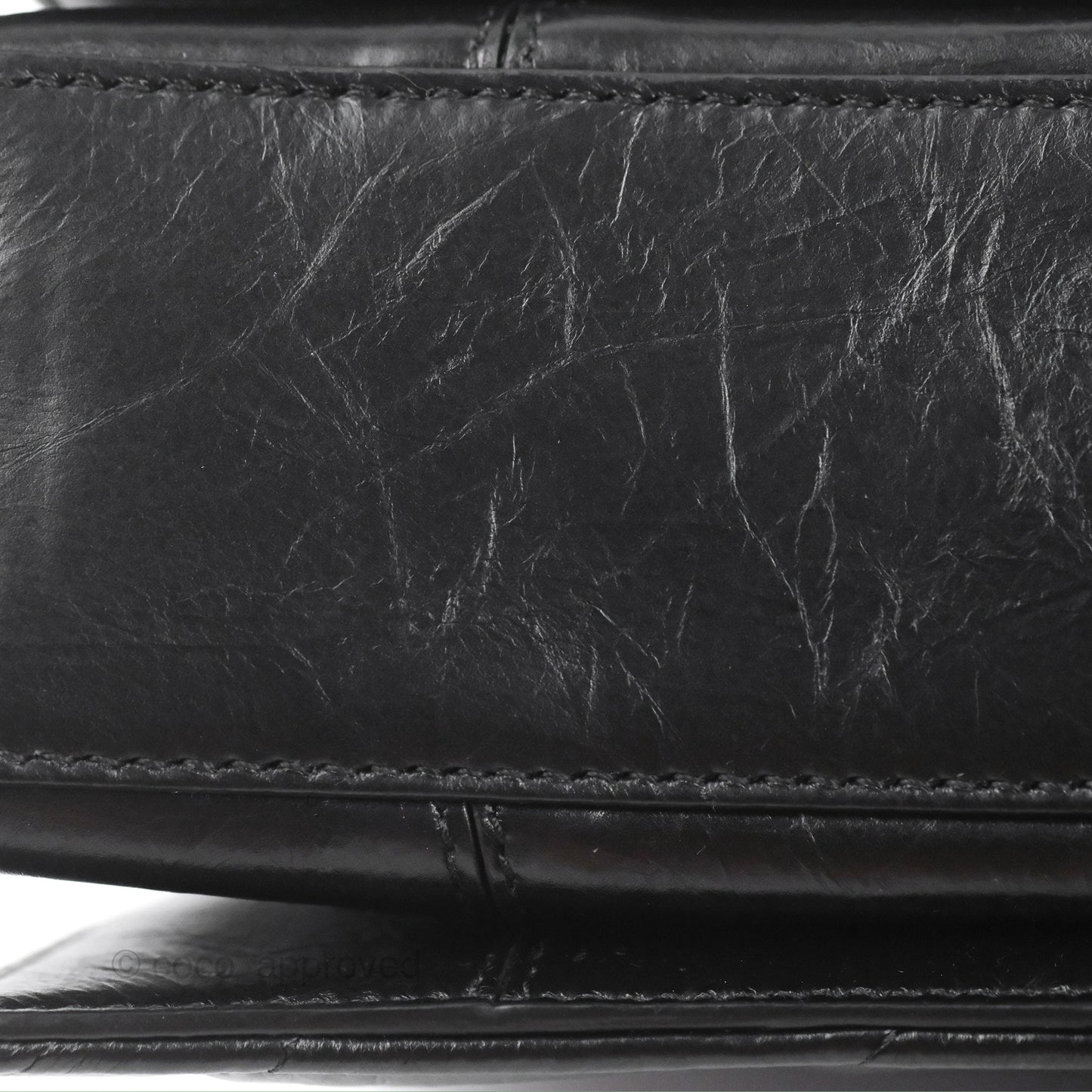 Balenciaga Small Crush Chain Bag Quilted Black Calfskin Black Matte Hardware