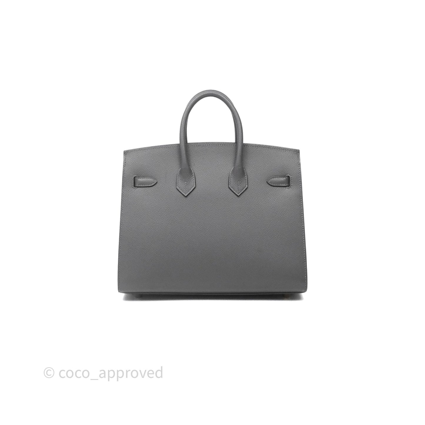 Hermes Birkin 25 Sellier Gris Meyer 0L Epsom Gold Hardware