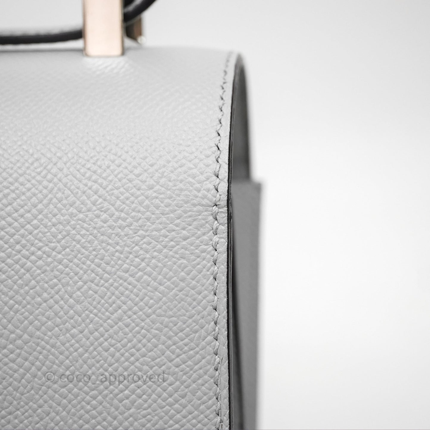 Hermès Constance 24 Gris Mouette 4Z Epsom Palladium Hardware