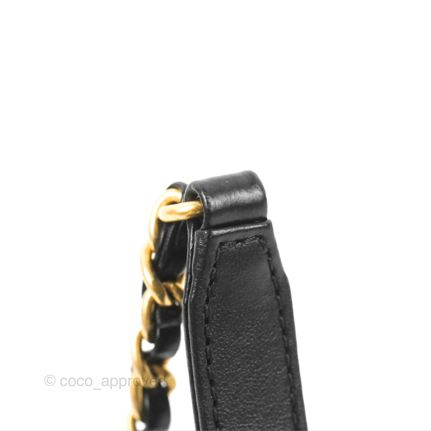 Chanel Quilted CC Crown Box Vanity Black Lambskin