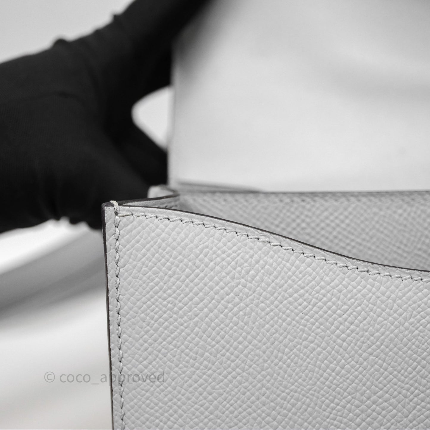 Hermès Constance 24 Gris Mouette 4Z Epsom Palladium Hardware