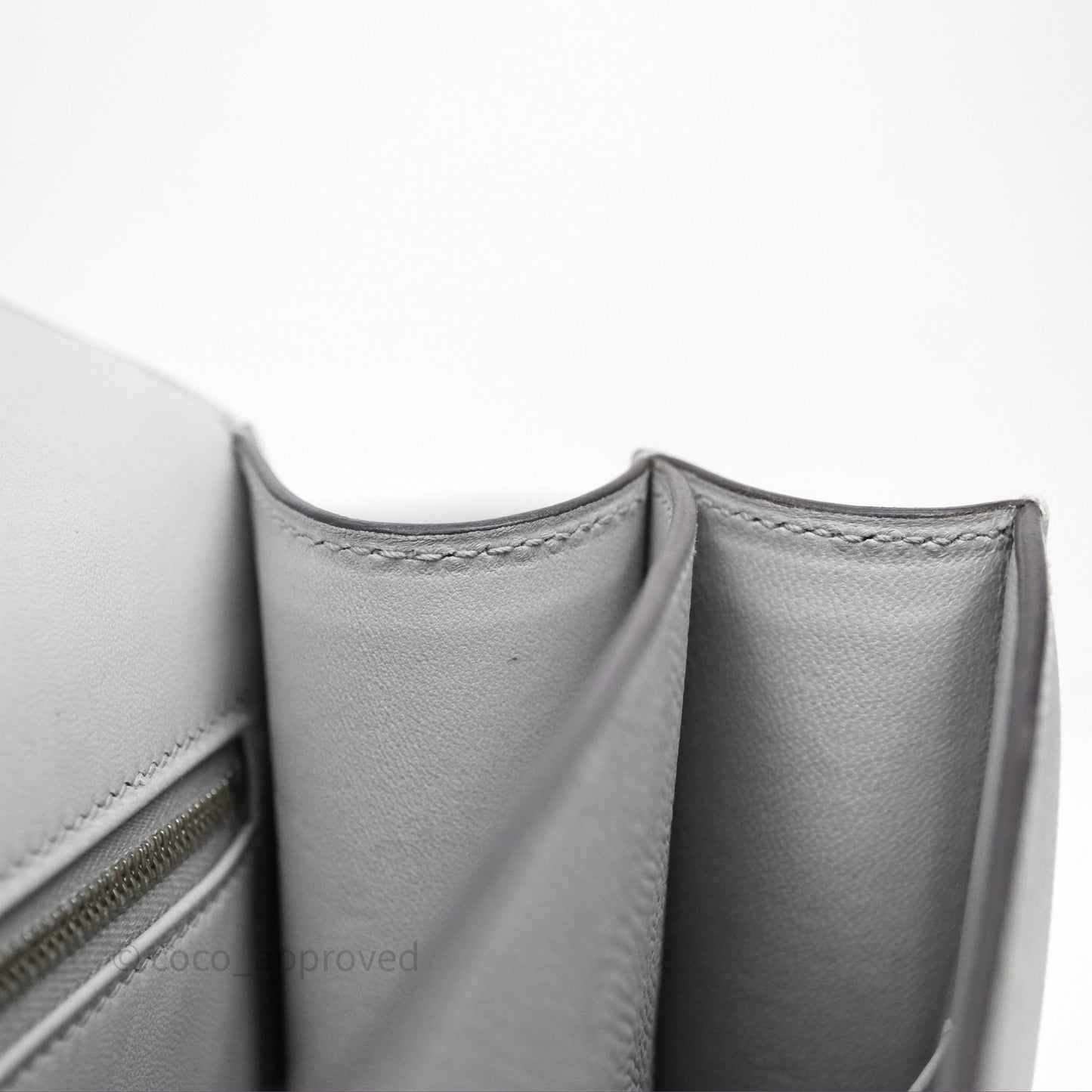 Hermès Constance 24 Gris Mouette 4Z Epsom Palladium Hardware
