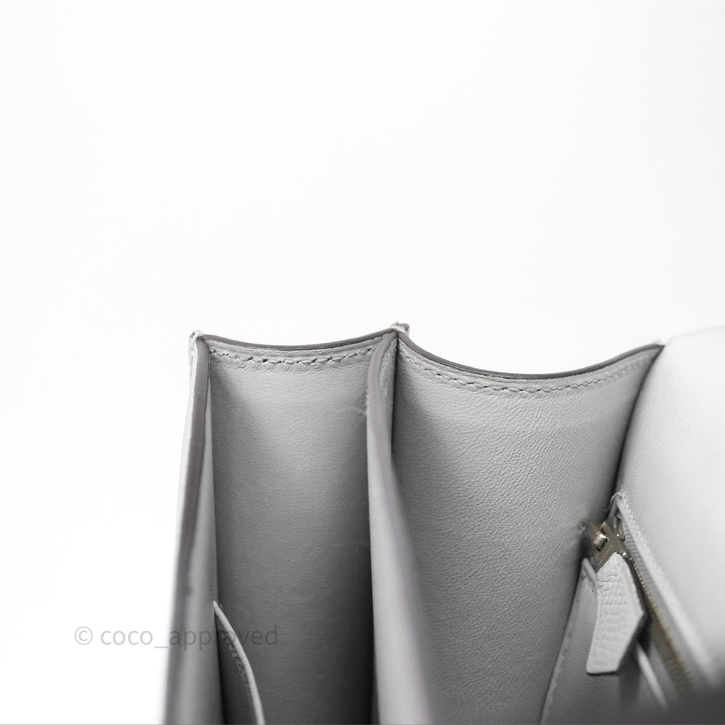 Hermès Constance 24 Gris Mouette 4Z Epsom Palladium Hardware