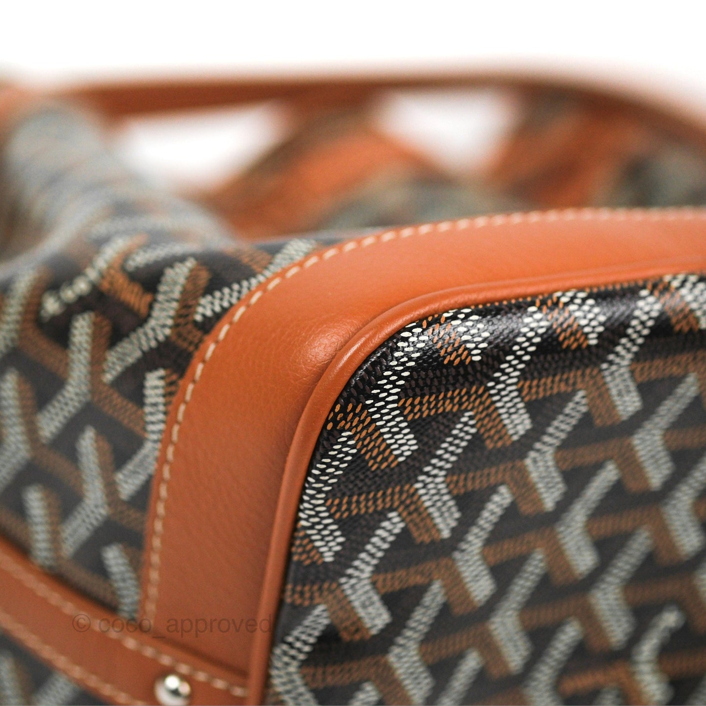 Goyard Petit Flot Bucket Bag Black & Tan Goyardine