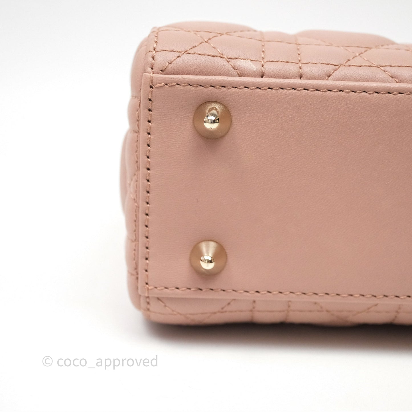 Christian Dior Small Lady Dior My ABCDior Bag Blush Cannage Lambskin