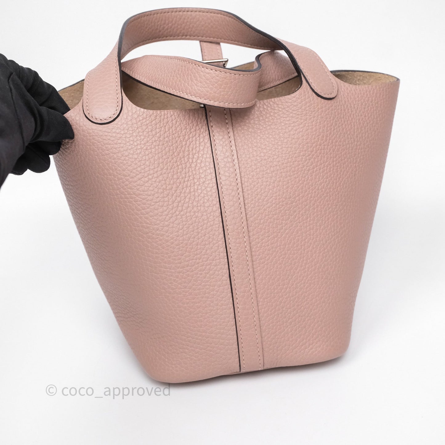 Hermès Picotin 18 Glycine 4W Clemence Palladium Hardware