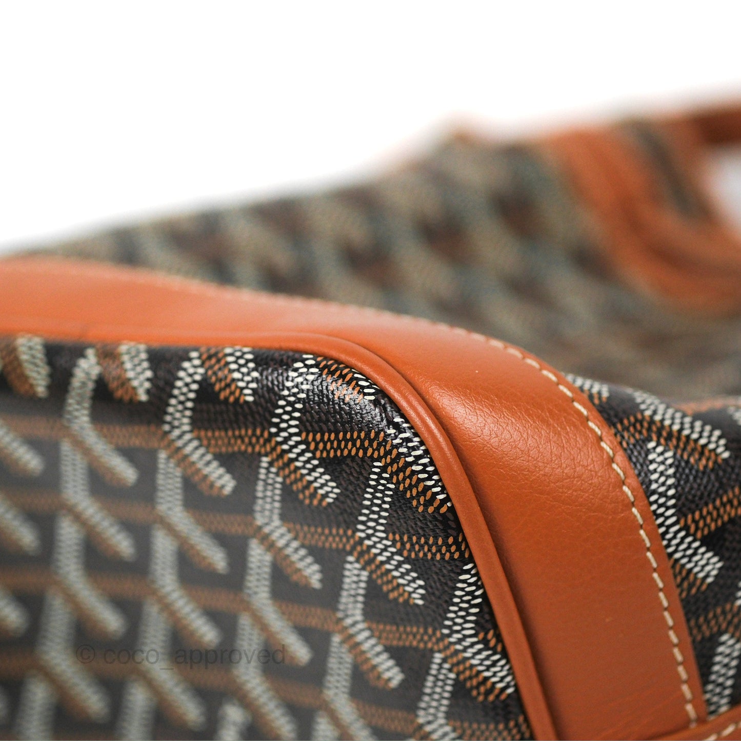 Goyard Petit Flot Bucket Bag Black & Tan Goyardine