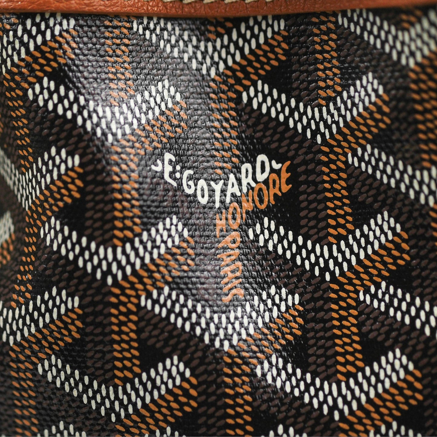 Goyard Petit Flot Bucket Bag Black & Tan Goyardine