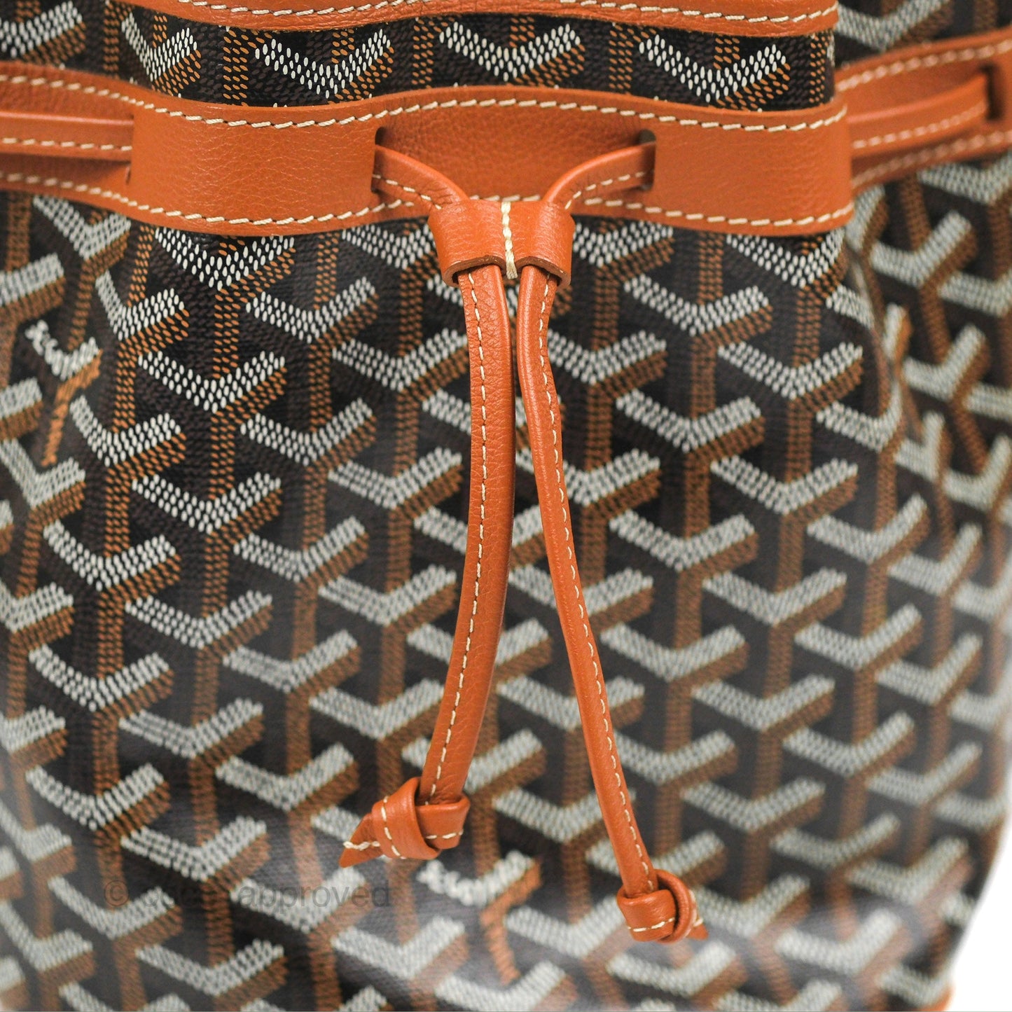 Goyard Petit Flot Bucket Bag Black & Tan Goyardine