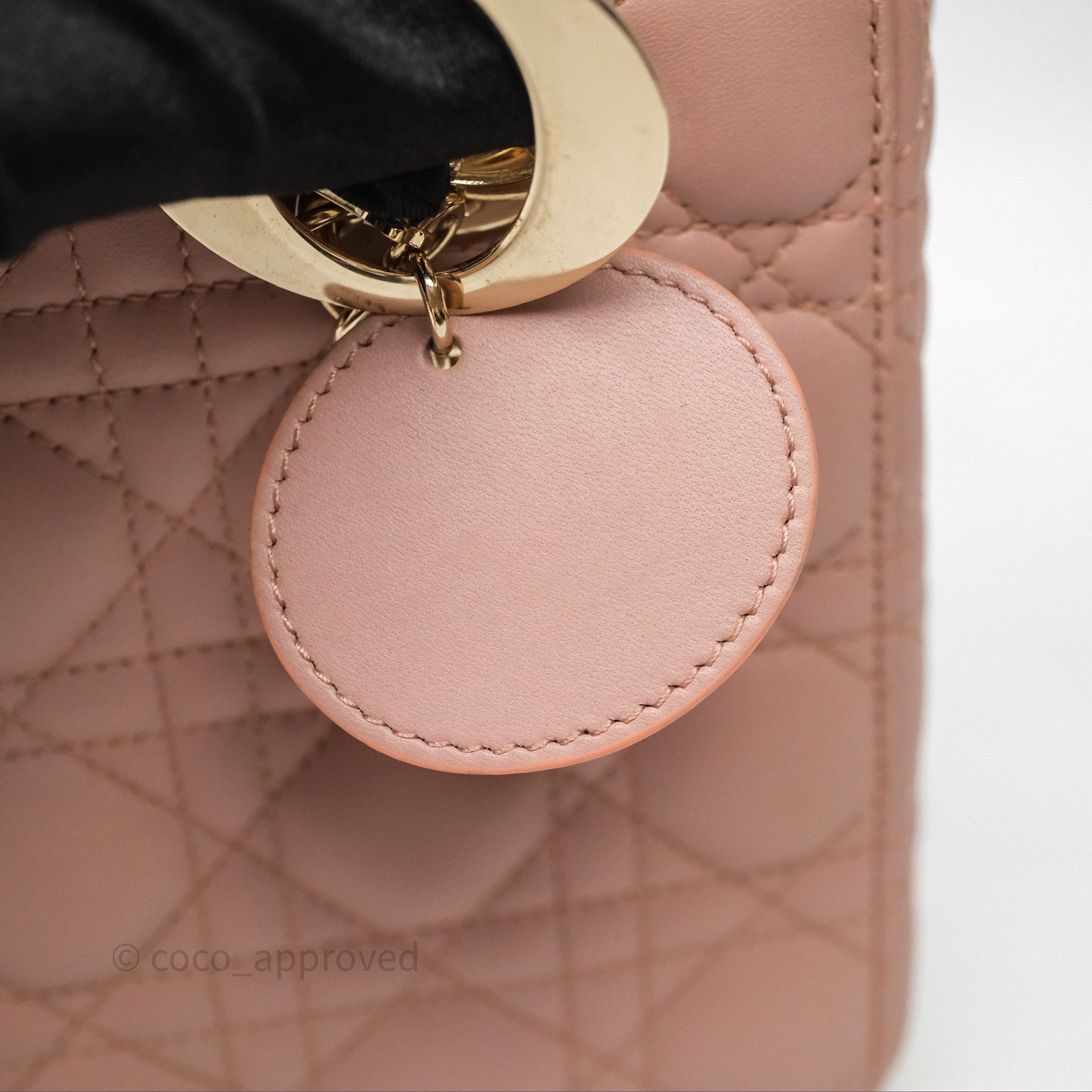 Christian Dior Small Lady Dior My ABCDior Bag Blush Cannage Lambskin