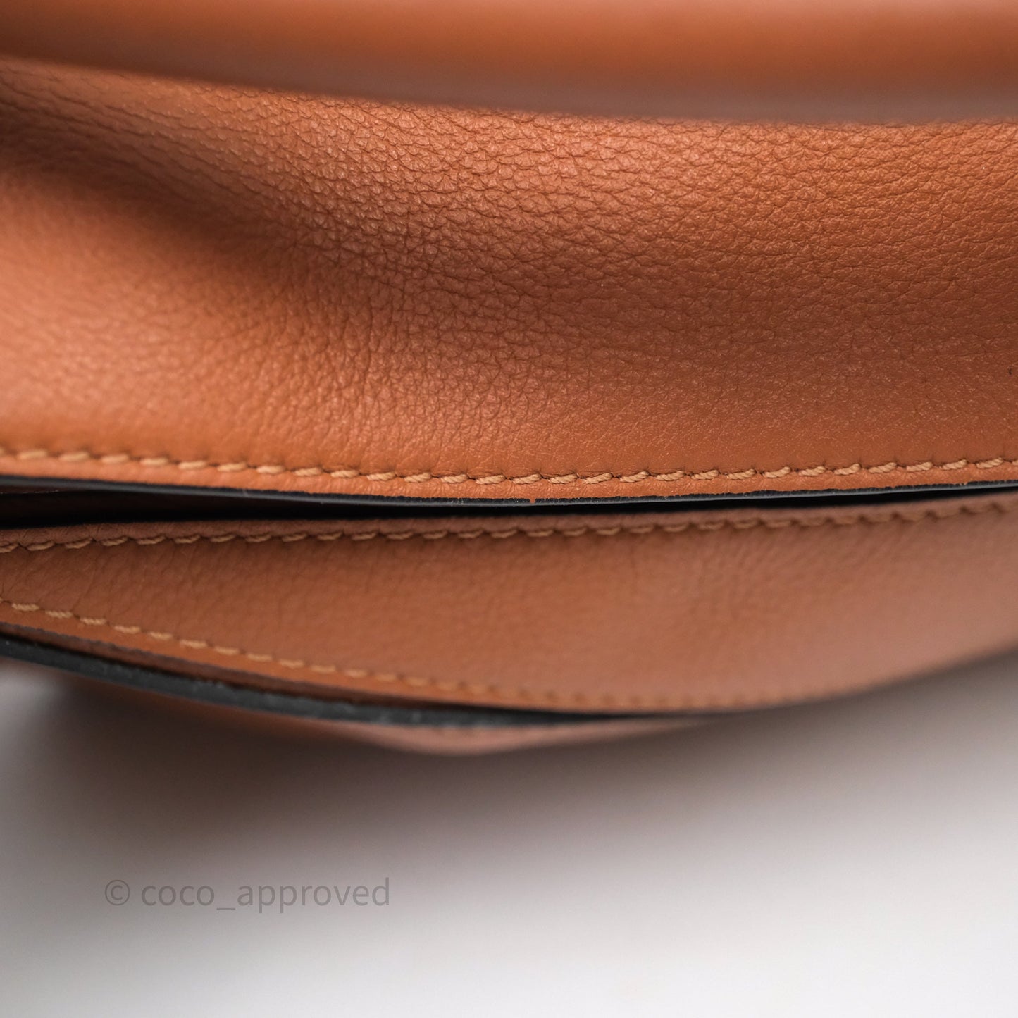 Loewe Small Puzzle Bag Tan Calfskin Silver Hardware