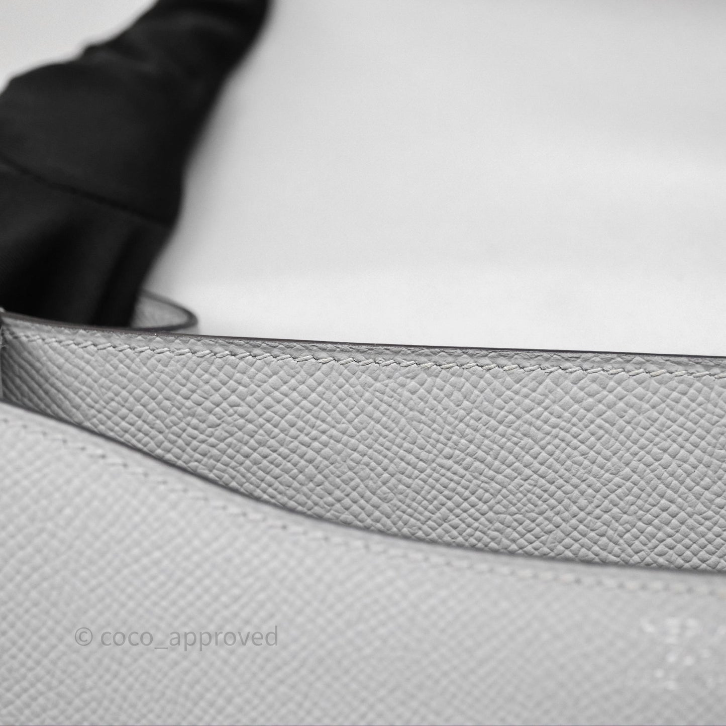 Hermès Constance 24 Gris Mouette 4Z Epsom Palladium Hardware