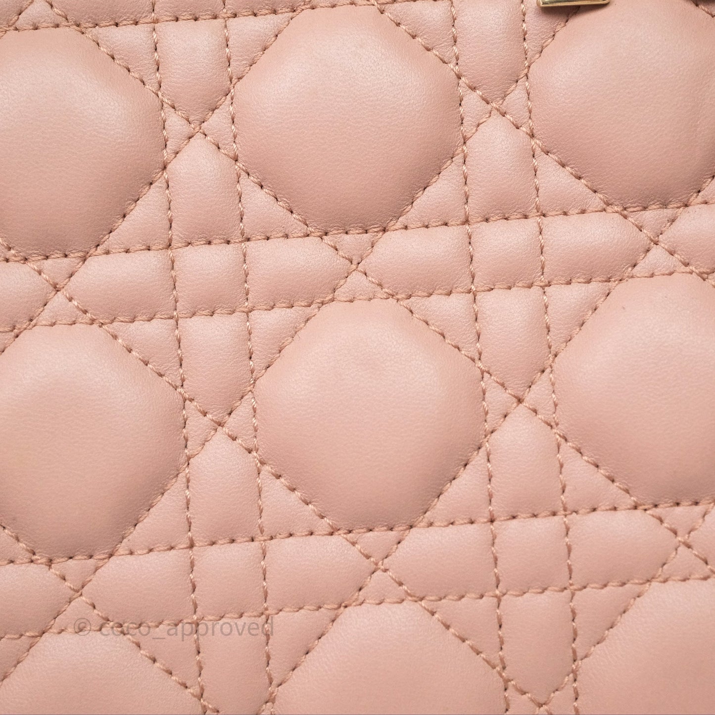 Christian Dior Small Lady Dior My ABCDior Bag Blush Cannage Lambskin