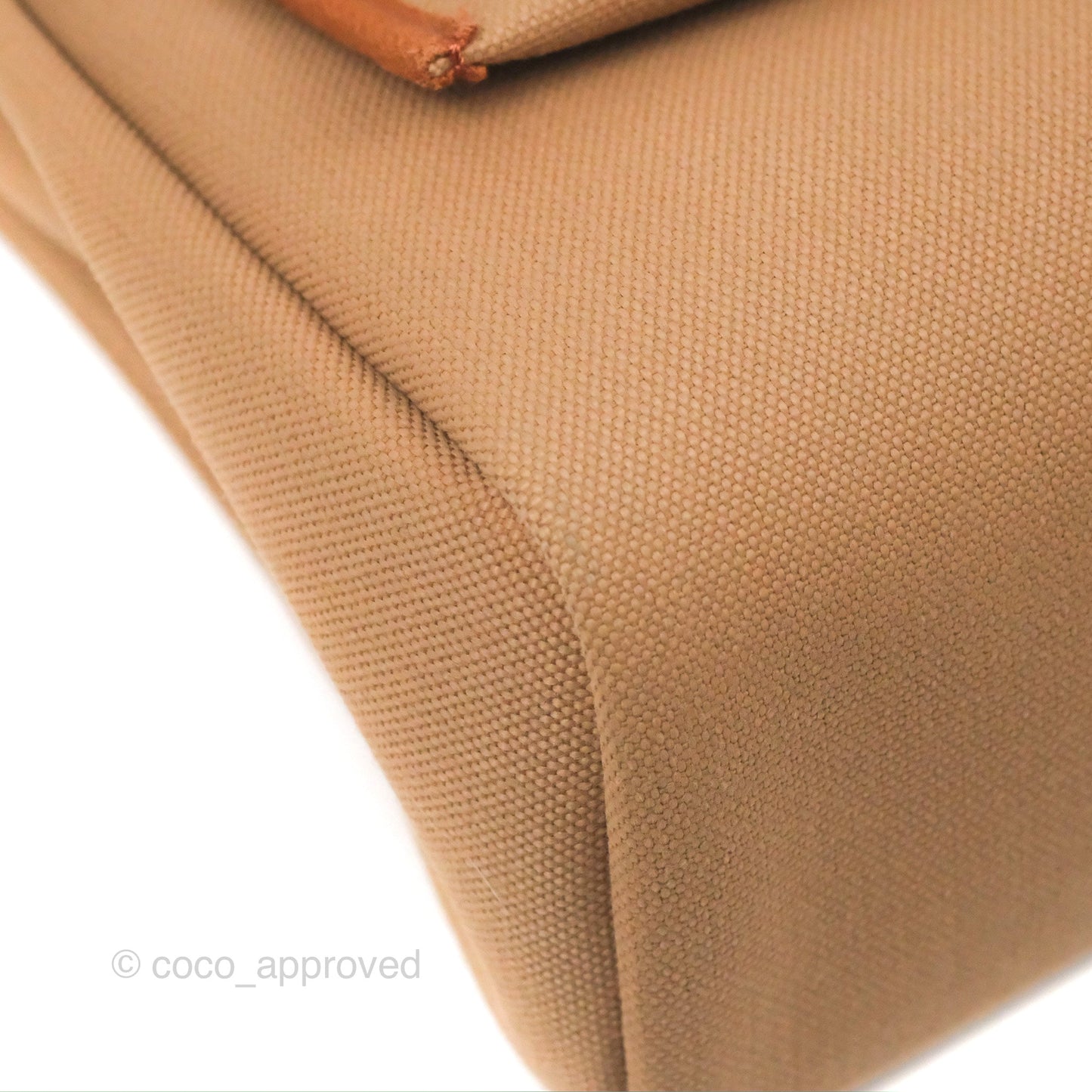 Hermès Herbag Zip Retourne 31 Chai 0M/Fauve 34 Canvas Gold Hardware