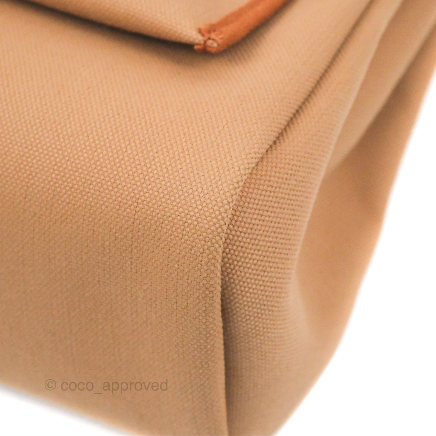 Hermès Herbag Zip Retourne 31 Chai 0M/Fauve 34 Canvas Gold Hardware