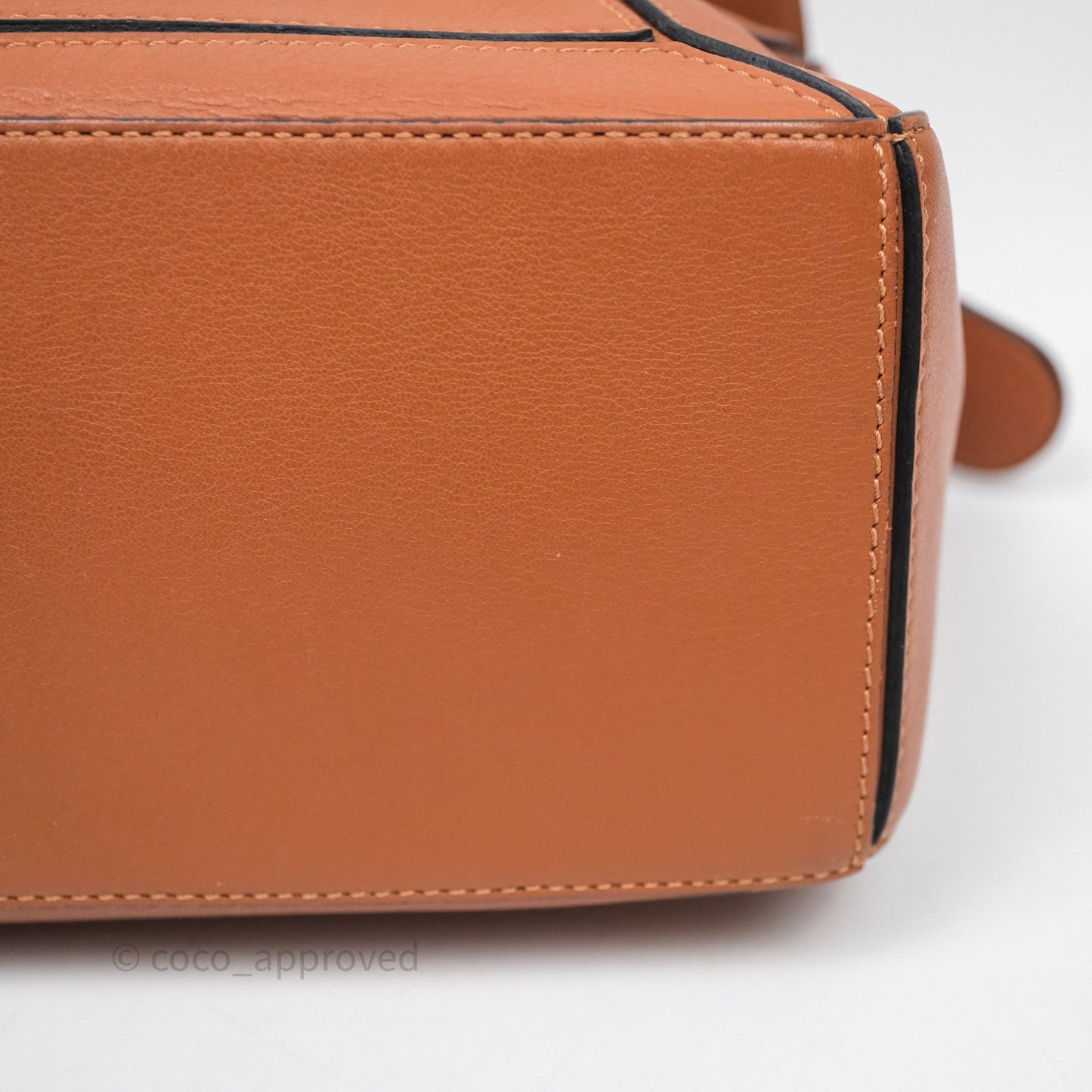 Loewe Small Puzzle Bag Tan Calfskin Silver Hardware