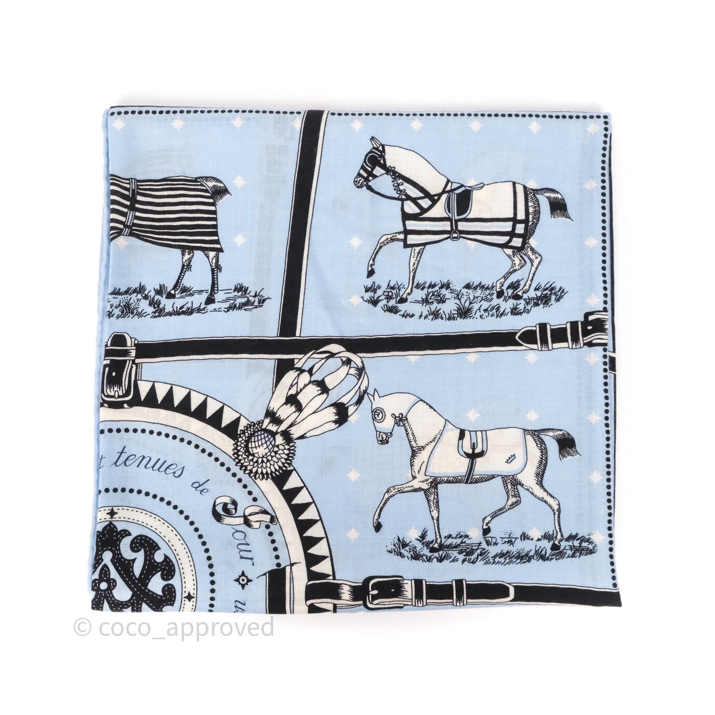 Hermès Couvertures et Tenues de Jour Cashmere Scarf 140