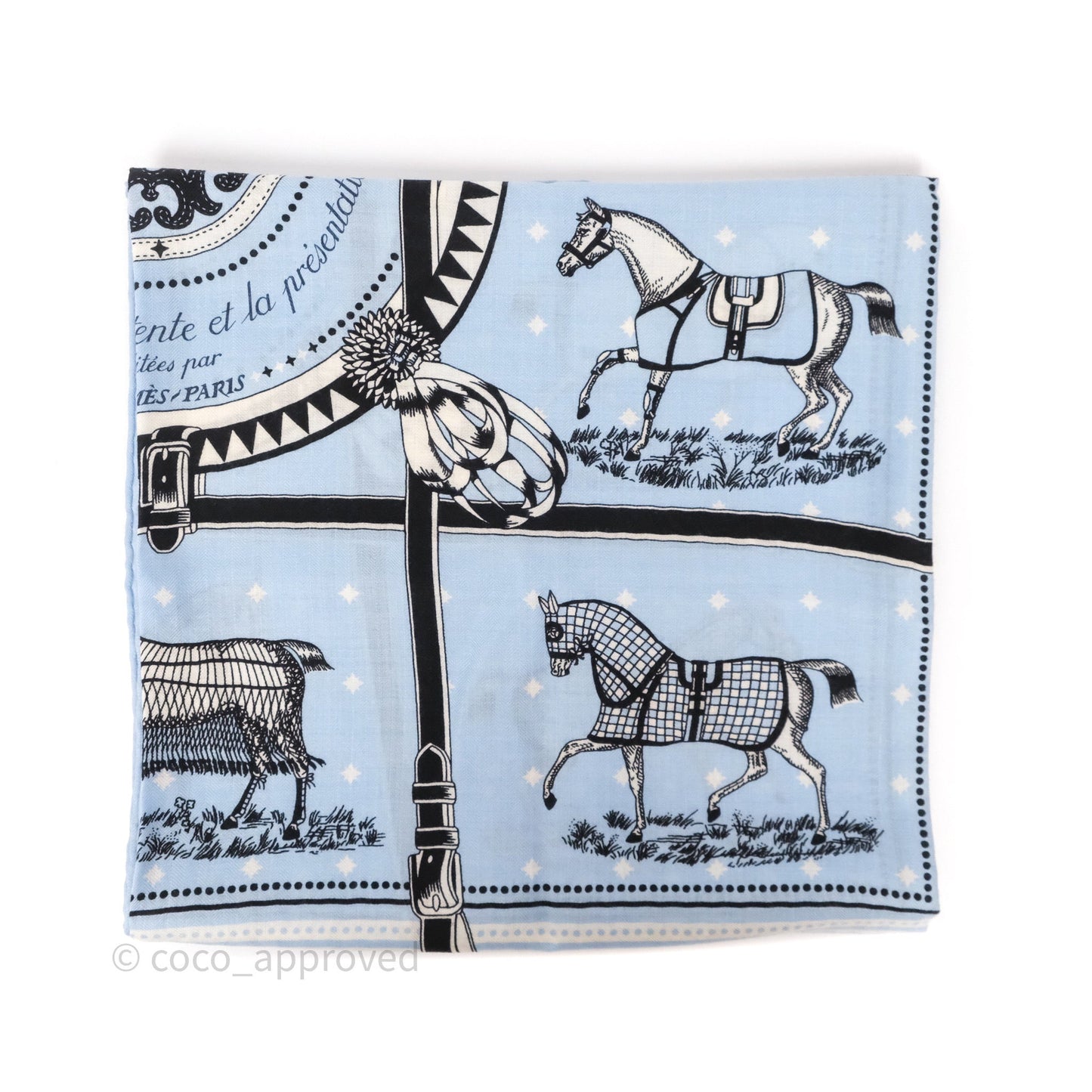 Hermès Couvertures et Tenues de Jour Cashmere Scarf 140