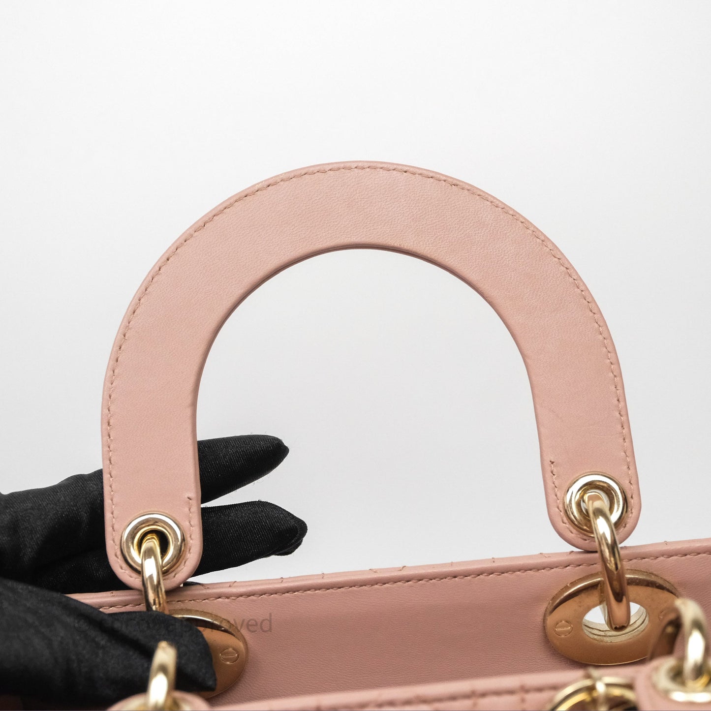 Christian Dior Small Lady Dior My ABCDior Bag Blush Cannage Lambskin