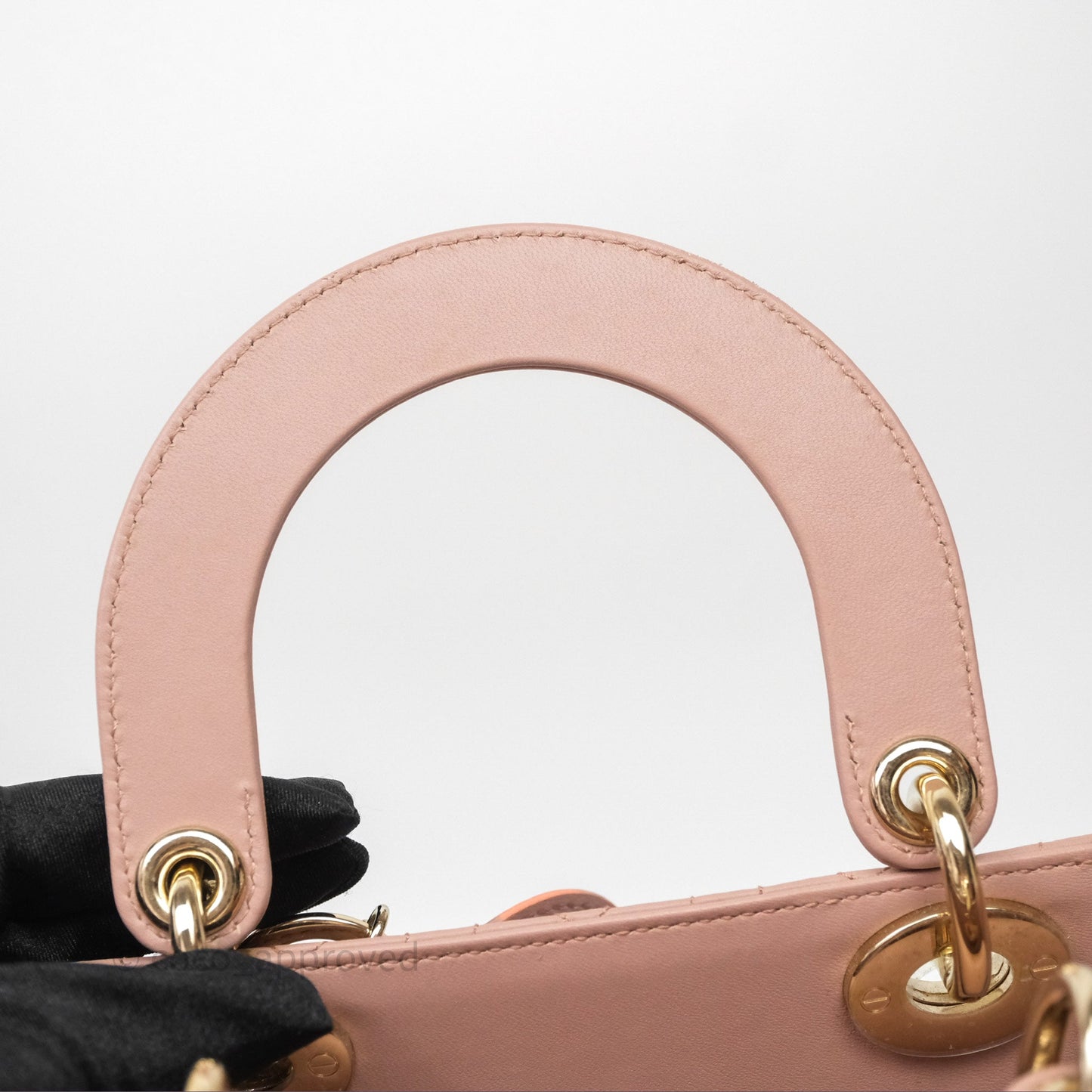 Christian Dior Small Lady Dior My ABCDior Bag Blush Cannage Lambskin