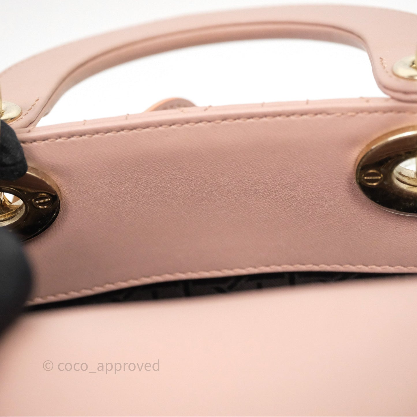 Christian Dior Small Lady Dior My ABCDior Bag Blush Cannage Lambskin