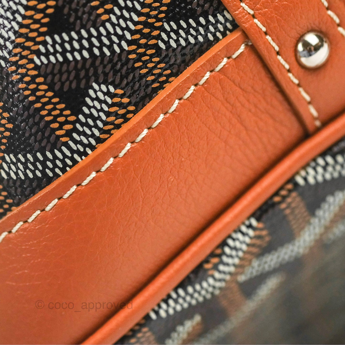 Goyard Petit Flot Bucket Bag Black & Tan Goyardine