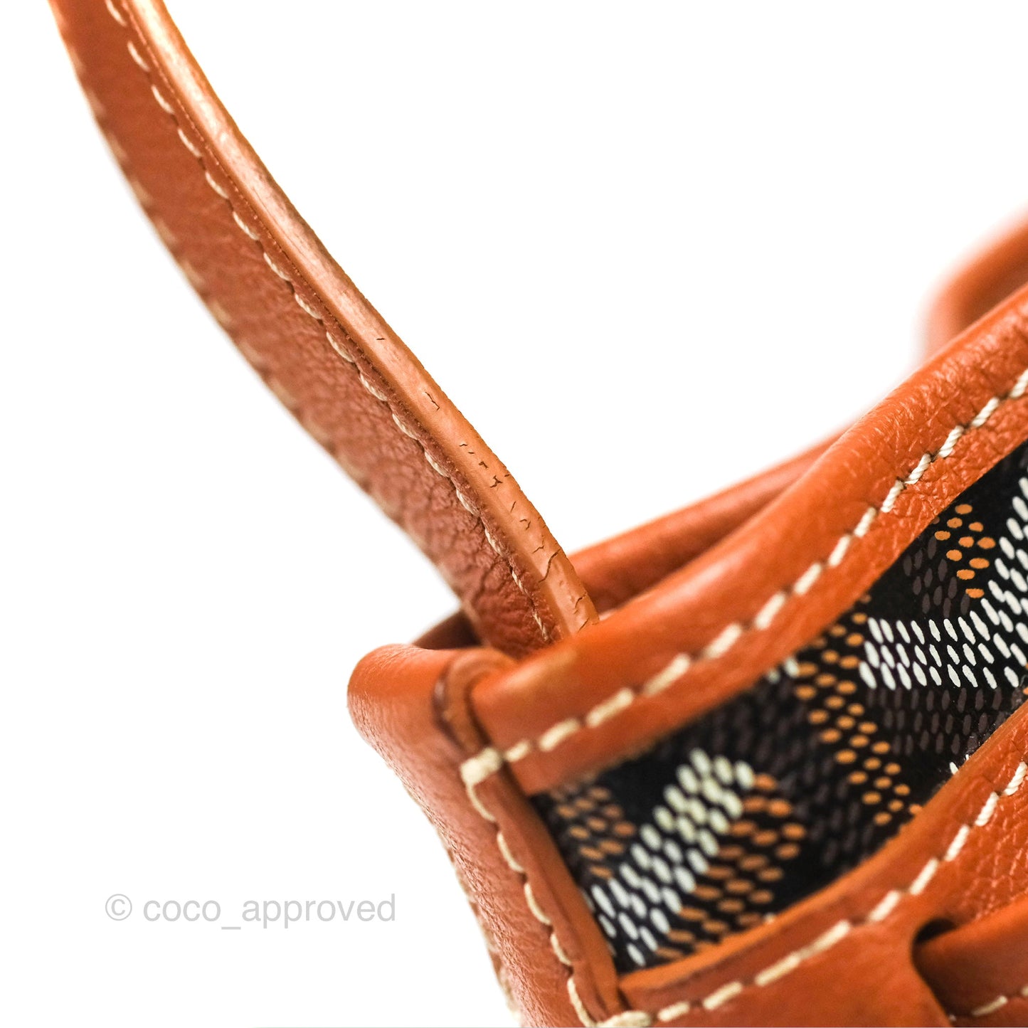 Goyard Petit Flot Bucket Bag Black & Tan Goyardine