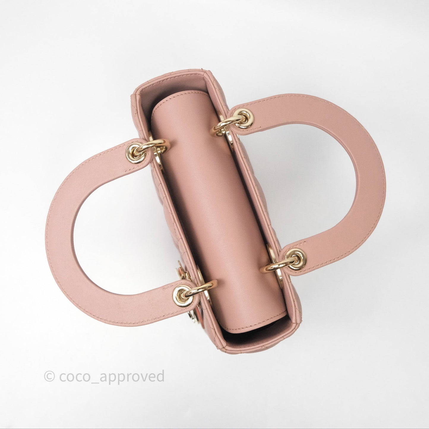 Christian Dior Small Lady Dior My ABCDior Bag Blush Cannage Lambskin