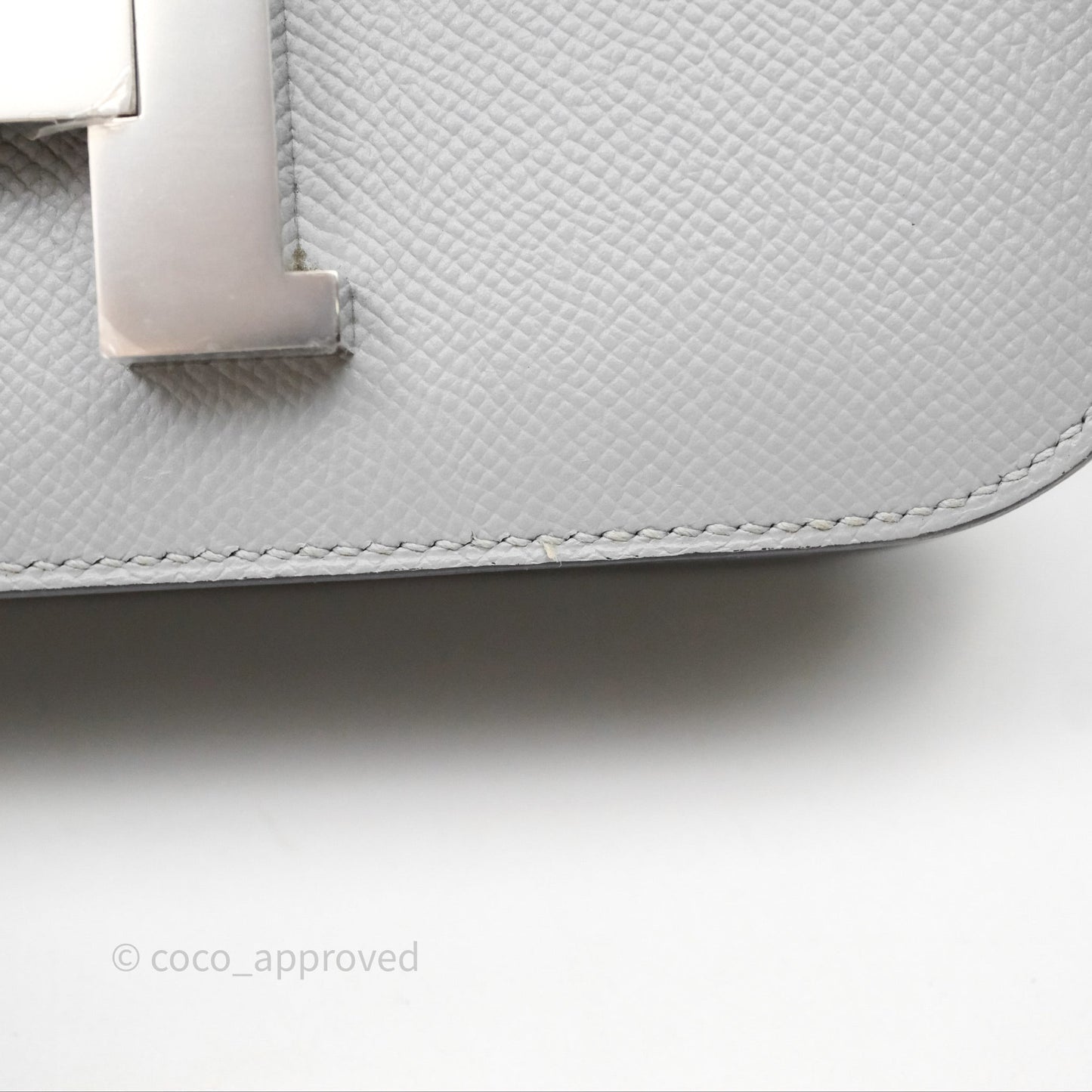 Hermès Constance 24 Gris Mouette 4Z Epsom Palladium Hardware