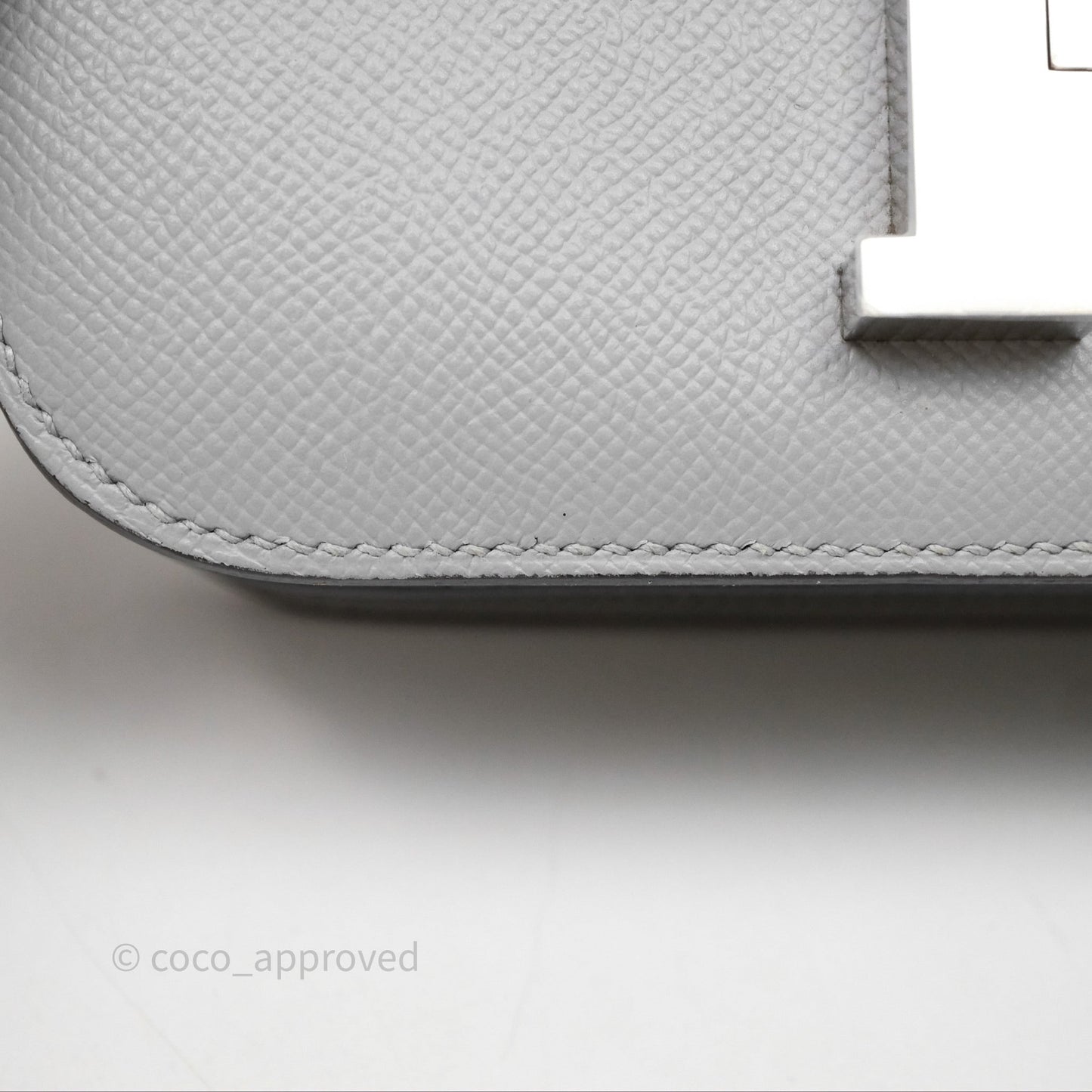 Hermès Constance 24 Gris Mouette 4Z Epsom Palladium Hardware