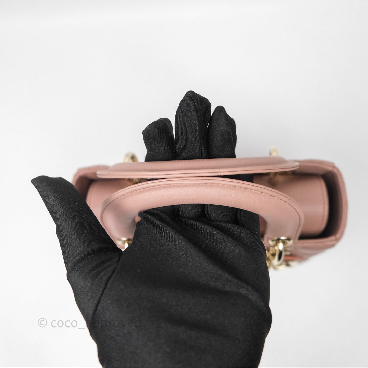 Christian Dior Small Lady Dior My ABCDior Bag Blush Cannage Lambskin